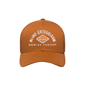 Arched Trucker Hat – Caramel